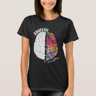 Creative and Analytic Brain Left and Right Neurosc T-Shirt
