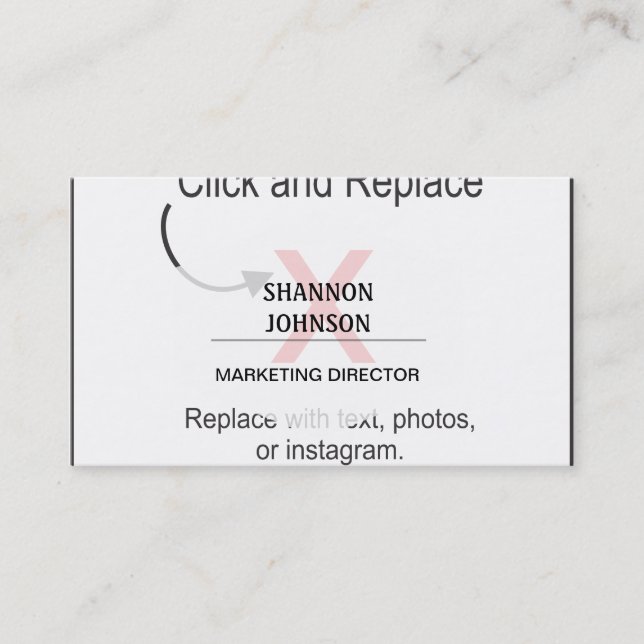 Creative and Artistic Professional Business Card (Front)