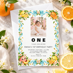 Creative and Colourful Birthday Photo Party Invite