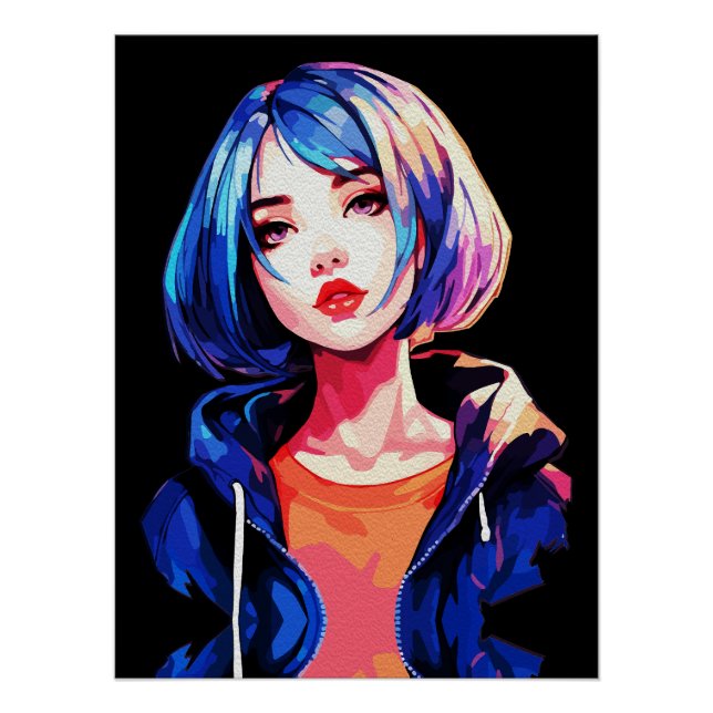 Creative Anime Wall Art | Girls 05 (Front)
