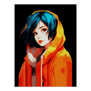 Creative Anime Wall Art Girls 07