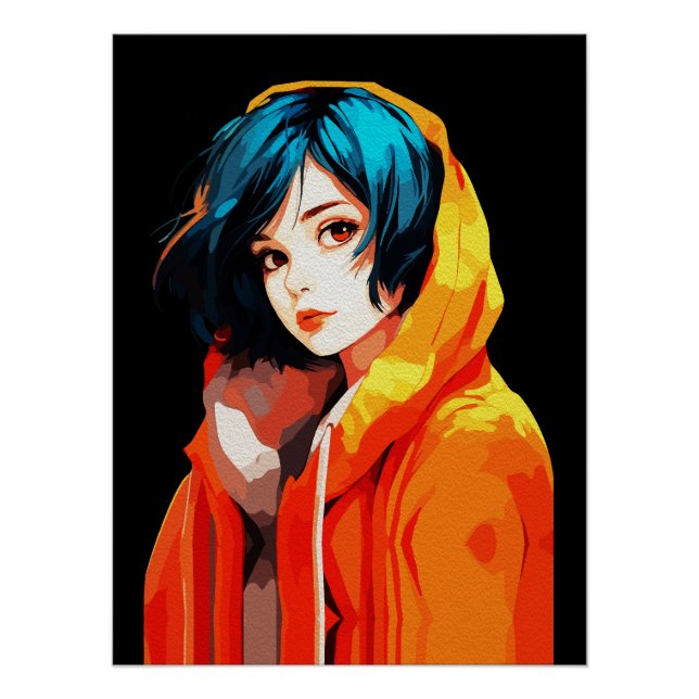 Creative Anime Wall Art | Girls 07 (Front)