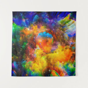 Creative arrangement of fractal elements, lights a tapestry