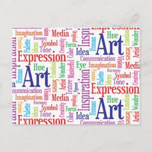 Creative Artist or Designer's Words of Inspiration Postcard