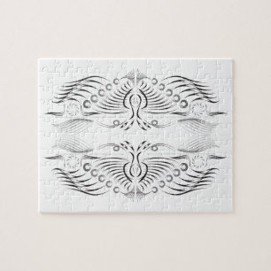 Creative artistic border pattern jigsaw puzzle