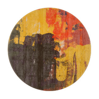 Creative artistic sketch, colourful texture. cutting board