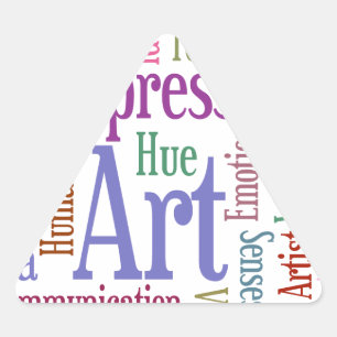 Creative Artist's Inspiration Word Art Triangle Sticker