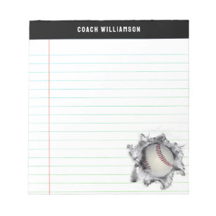 Creative Baseball Gift Ideas Notepad