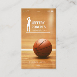 Creative Basketball Coach Basketball Trainer Business Card