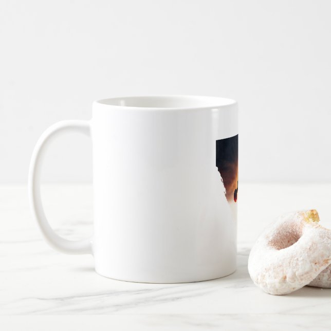 Creative Basketball Design - Player, Shoe & Ball F Coffee Mug (With Donut)