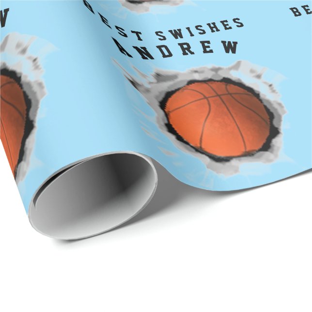 Creative Basketball Gift Wrapping Paper (Roll Corner)