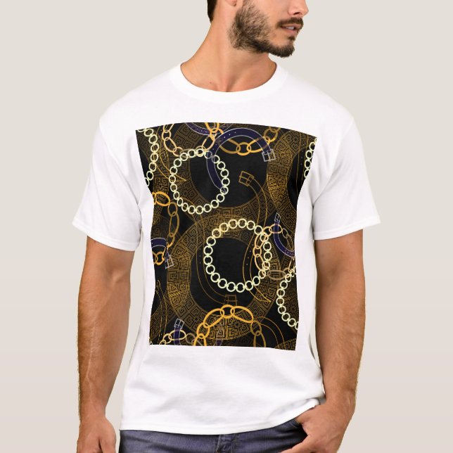 Creative Belts Greek Chains Mix T-Shirt (Front)