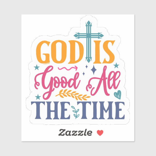 Creative Bible Verse Sticker With Vibrant Colours (Sheet)