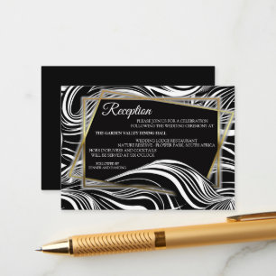 Creative Black and White Seamless Abstracts Enclosure Card