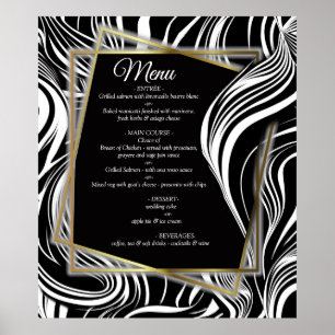 Creative Black and White Seamless Abstracts Poster