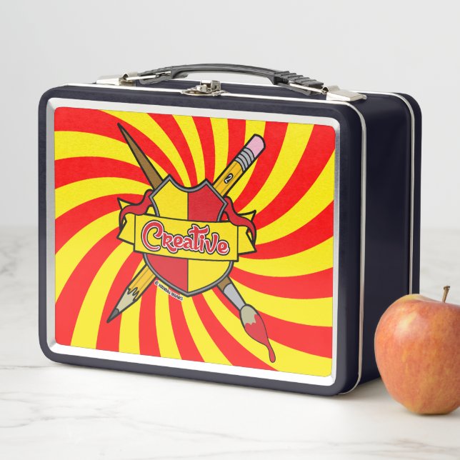 Creative (Black) Metal Lunch Box (In Situ)