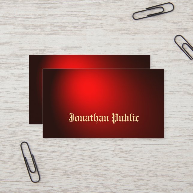 Creative Black Red Tattoo Art Artist Tattooist Business Card (Front/Back In Situ)