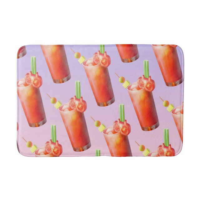Creative Bloody Mary Cocktail Bath Mat (Front)