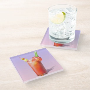 Creative Bloody Mary Cocktail Glass Coaster