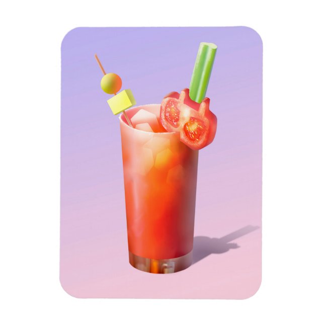 Creative Bloody Mary Cocktail Magnet (Vertical)