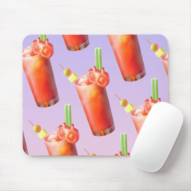Creative Bloody Mary Cocktail Mouse Pad (With Mouse)