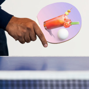 Creative Bloody Mary Cocktail Ping Pong Paddle