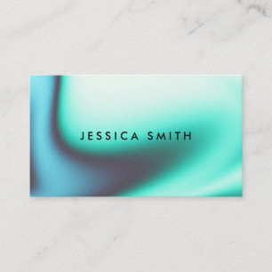 Creative Blue Colorful Unique Modern Business Card