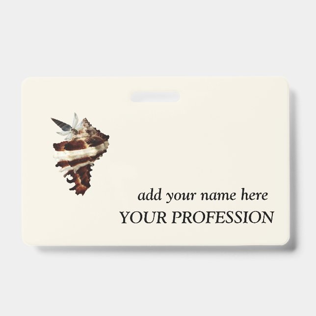 Creative Boutique Custom Name & Profession  ID Badge (Front)