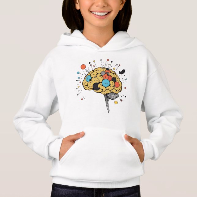 Creative Brain Abstract Mental Health Illustration (Front)