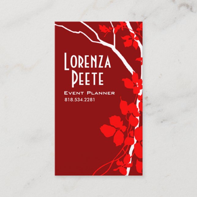 Creative Branches (Event Planner) Business Card (Front)