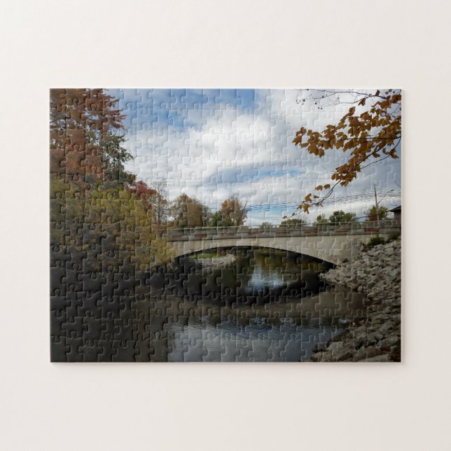 Creative bridge water sky photo jigsaw puzzle (Horizontal)