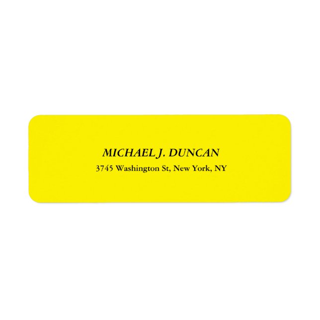 Creative Bright Yellow Classical Italic Cute Sheet (Front)