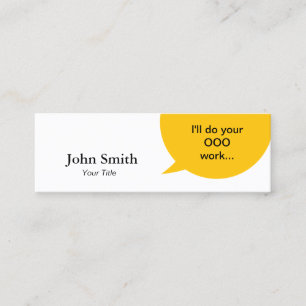 Creative Bubble Professional Mini Business Card