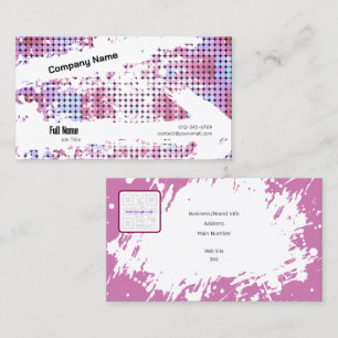Creative Business Card with QR - Retro Vibes (C)