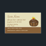 Creative Cake Business Card<br><div class="desc">Stylish Cafe \ Chocolate Boutique \ Coffeeshop business card customisable design. You may change,  add,  move,  resize and remove text and graphics,  change background colour,  add you company logo,  change text font and colour.</div>