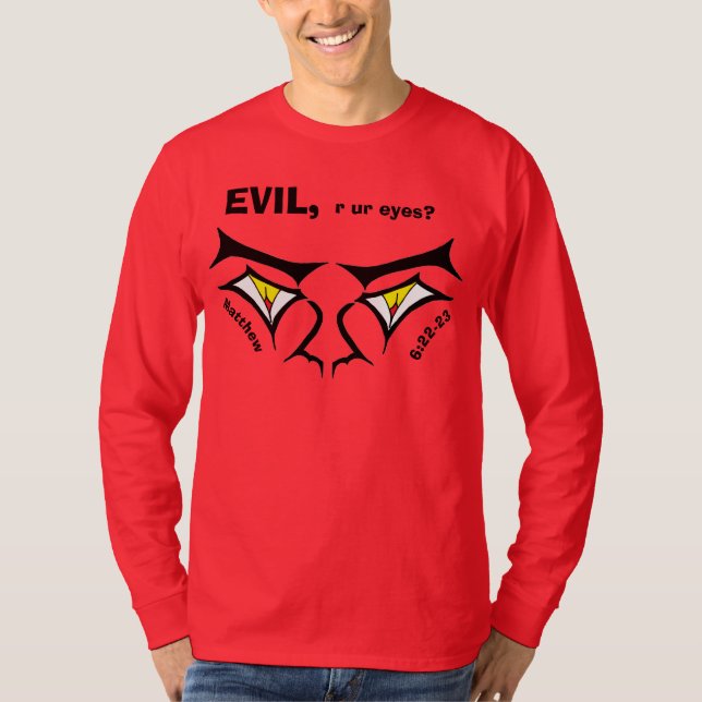 Creative Cartoon Eyes Look Into Your Soul T-Shirt (Front)