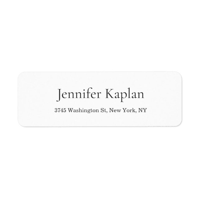 Creative Classical White Minimalist Professional (Front)