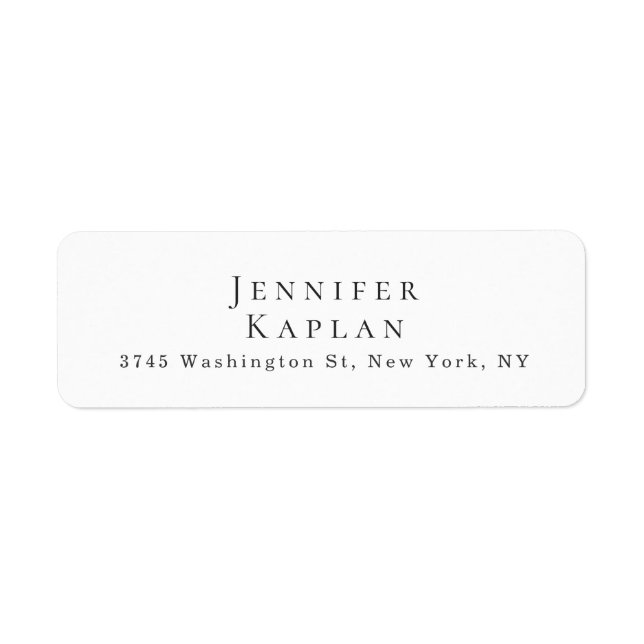 Creative Classical White Minimalist Professional (Front)