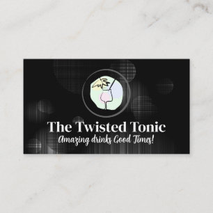 Creative Cocktail Logo Business Card