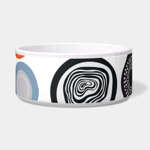 Creative, colorful geometric circle pattern.