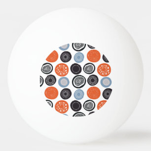 Creative, colorful geometric circle pattern. ping pong ball