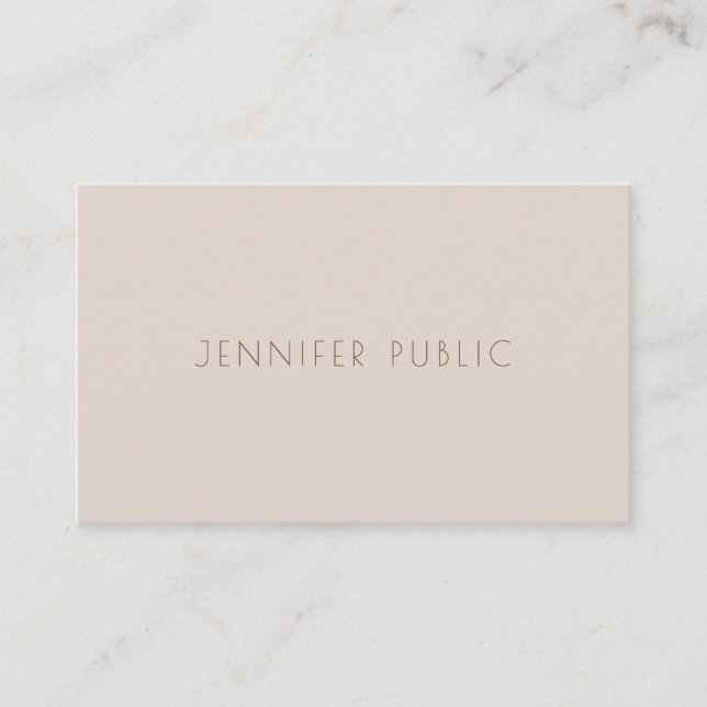 Creative Colour Harmony Plain Professional Trendy Business Card (Front)