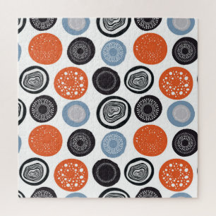 Creative, colourful geometric circle pattern. jigsaw puzzle