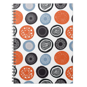 Creative, colourful geometric circle pattern. notebook