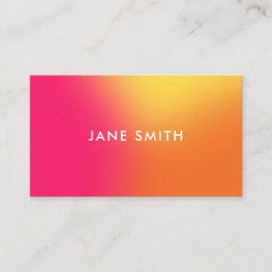 Creative Colourful Ombre Modern Business Card
