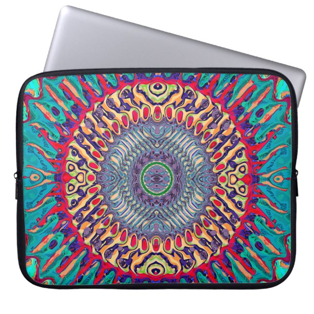 Creative Concentric Abstract Laptop Sleeve (Front)