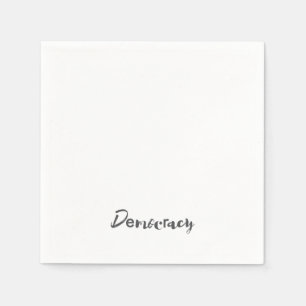 Creative, cool, modern, playful design Democracy Napkin