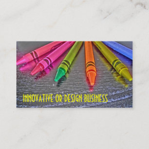 Creative crayon customisable business cards