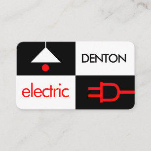 Creative Darkness Light Electric Squares Business Card