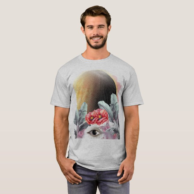 Creative Design Men's T-Shirt "The Solar Eclipse"  (Front Full)